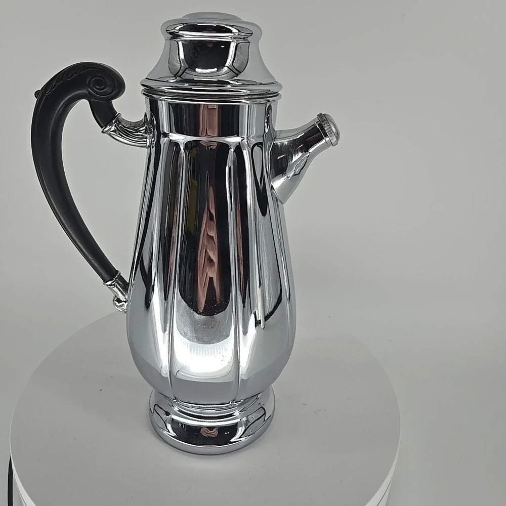 Vintage‎ Art Deco Farber Bros Krome-Kraft Chrome Cocktail Shaker - Bakelite...